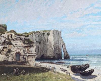 Die Klippen von Etretat nach dem Sturm, 1870 von Gustave Courbet